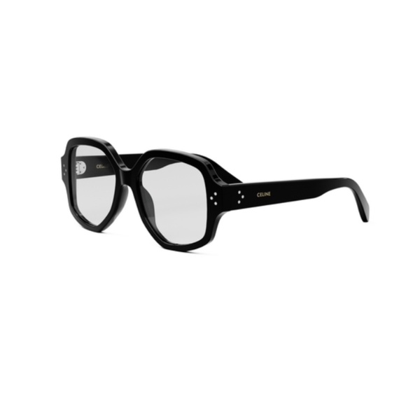 Celine 3 Dots CL50135I 001 53 Black Geometric Eyeglasses frame 50135i - Picture 1 of 2